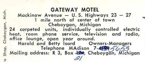 North Country Inn (Gateway Motel) - Old Postcard